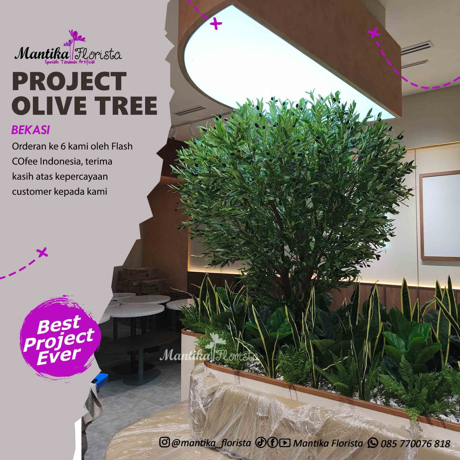 Dekorasi Pohon Artificial